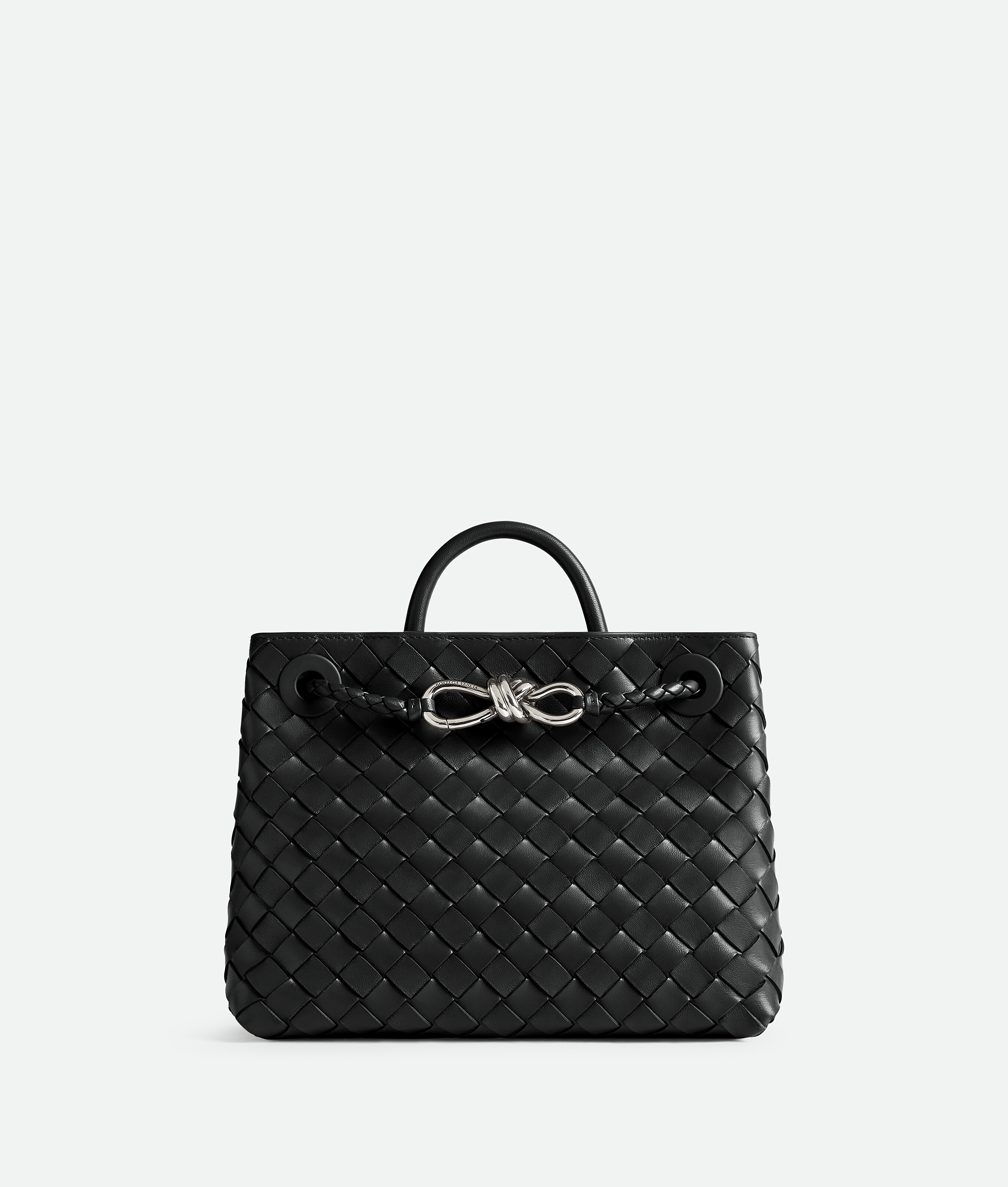 Bottega Veneta Andiamo Small Bag In Black