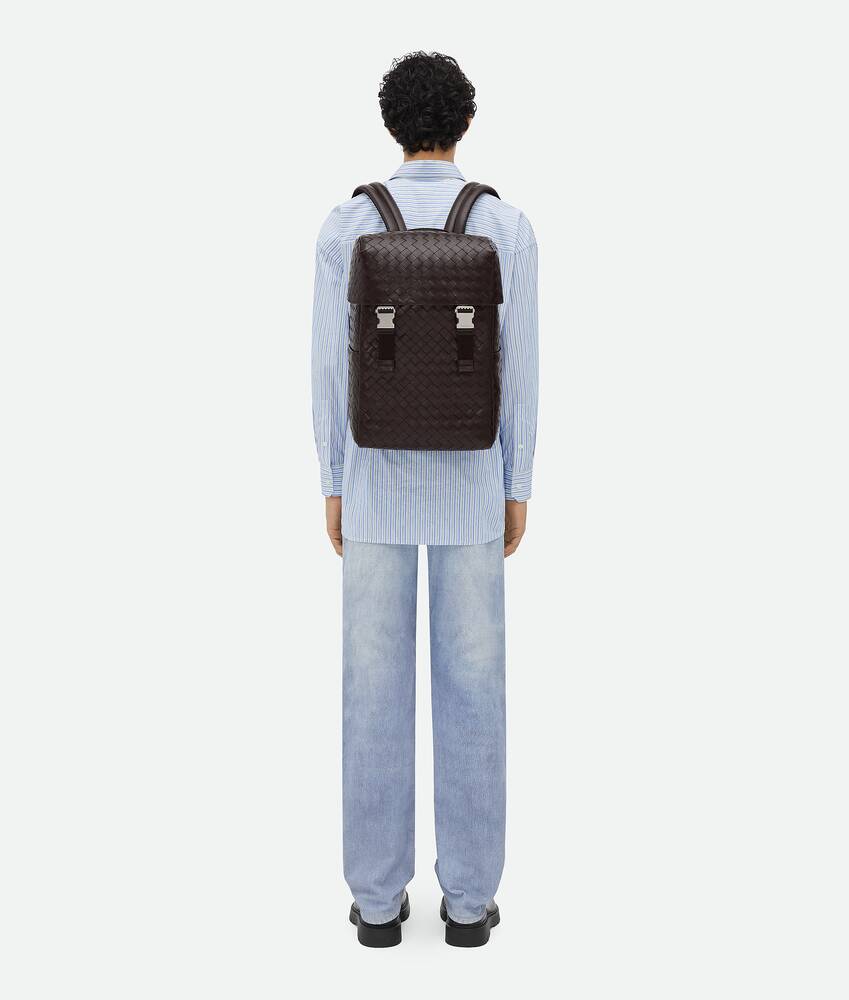 Display a large version of the product image 2 - Intrecciato Flap Backpack