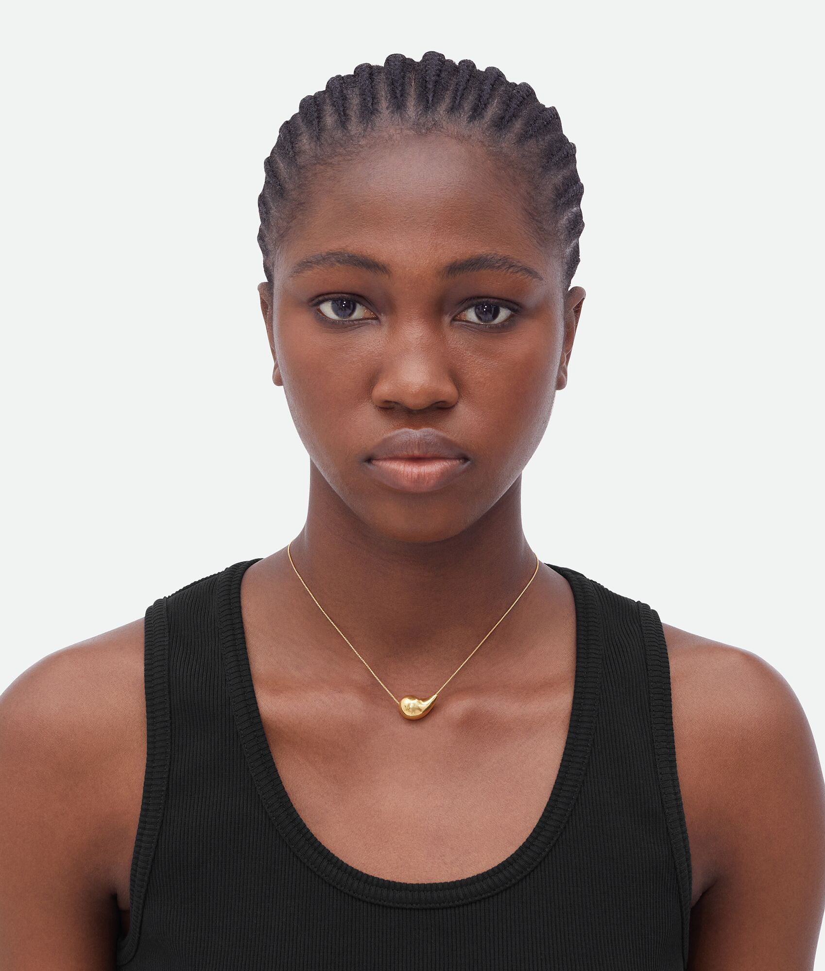 Bottega Women's Drop Pendant Necklace in Yellow gold. Shop online now.