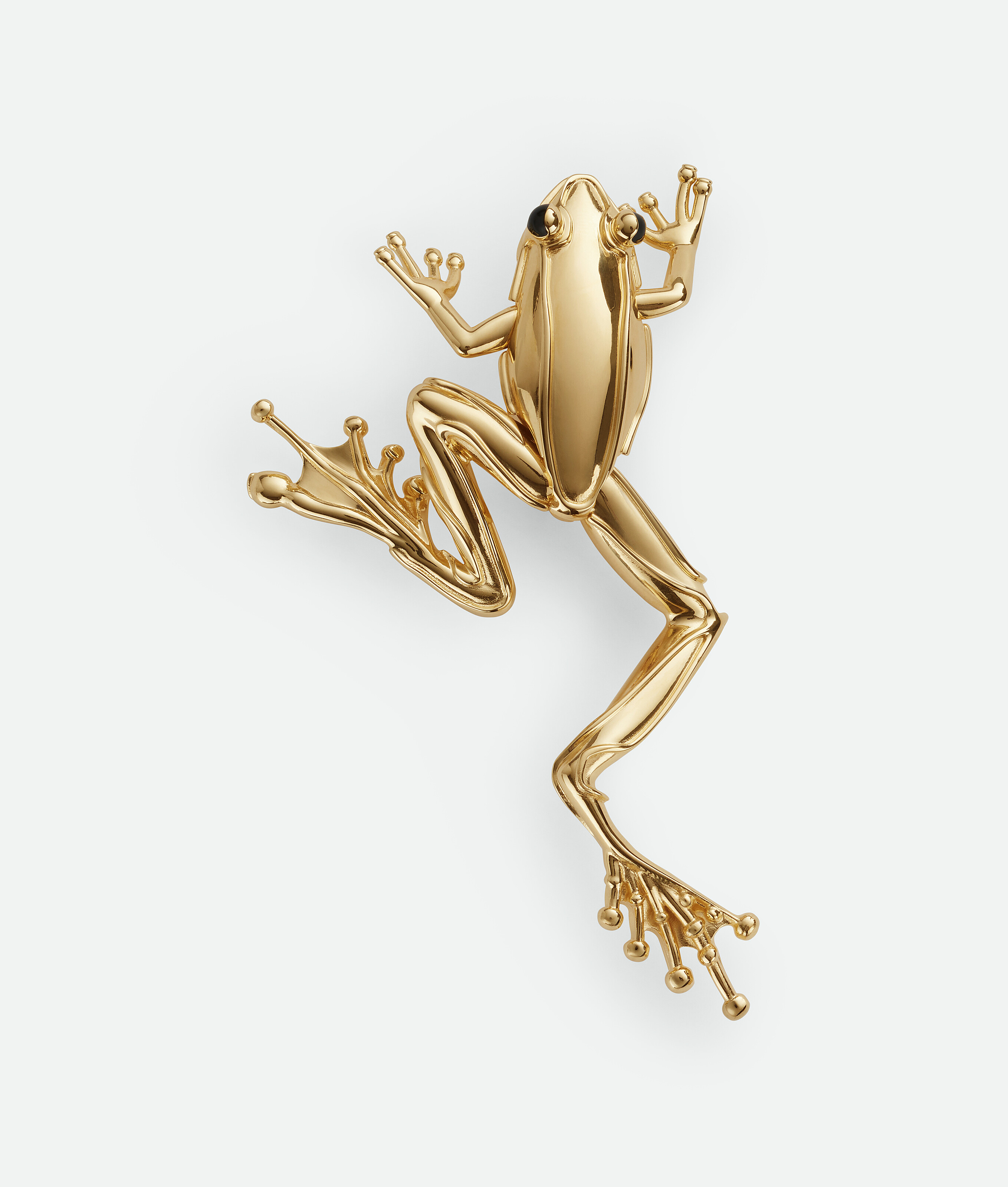 ★人気！【BOTTEGA VENETA】ラナ ラージ フロッグ ブローチ Bottega Veneta® Women's Rana Large Brooch in Yellow gold