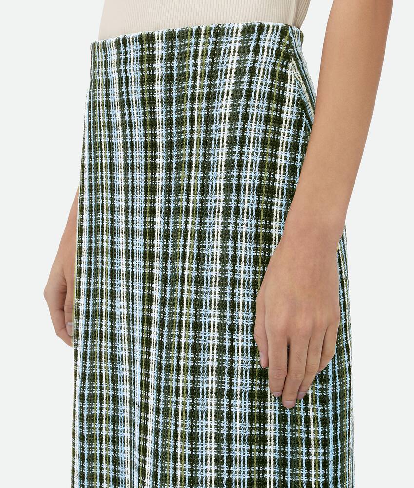 Display a large version of the product image 4 - Cotton Viscose Check Skirt