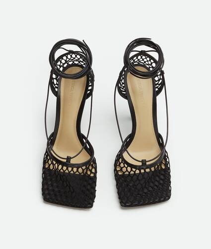 Stretch Lace-Up Sandal