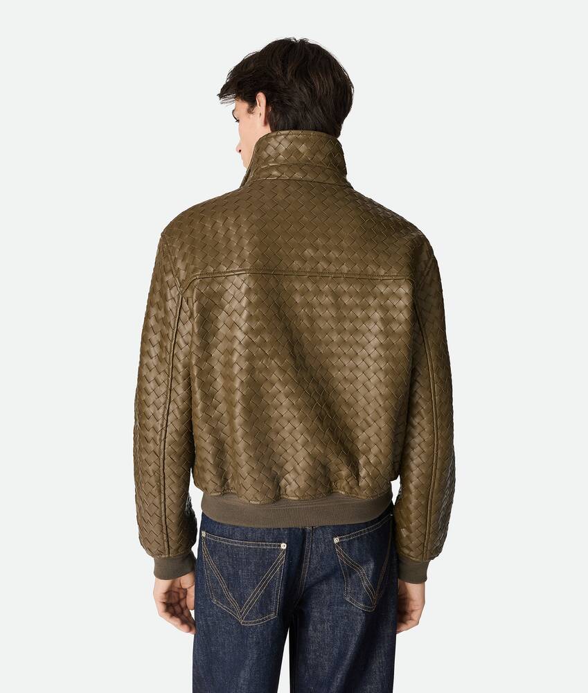 Display a large version of the product image 3 - Intrecciato Leather Blouson