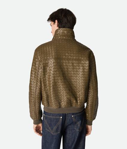 Intrecciato Leather Blouson