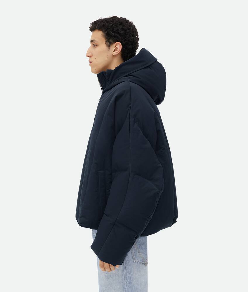 Bottega Veneta® Men's Tech Nylon Puffer Jacket in Dark navy. Shop