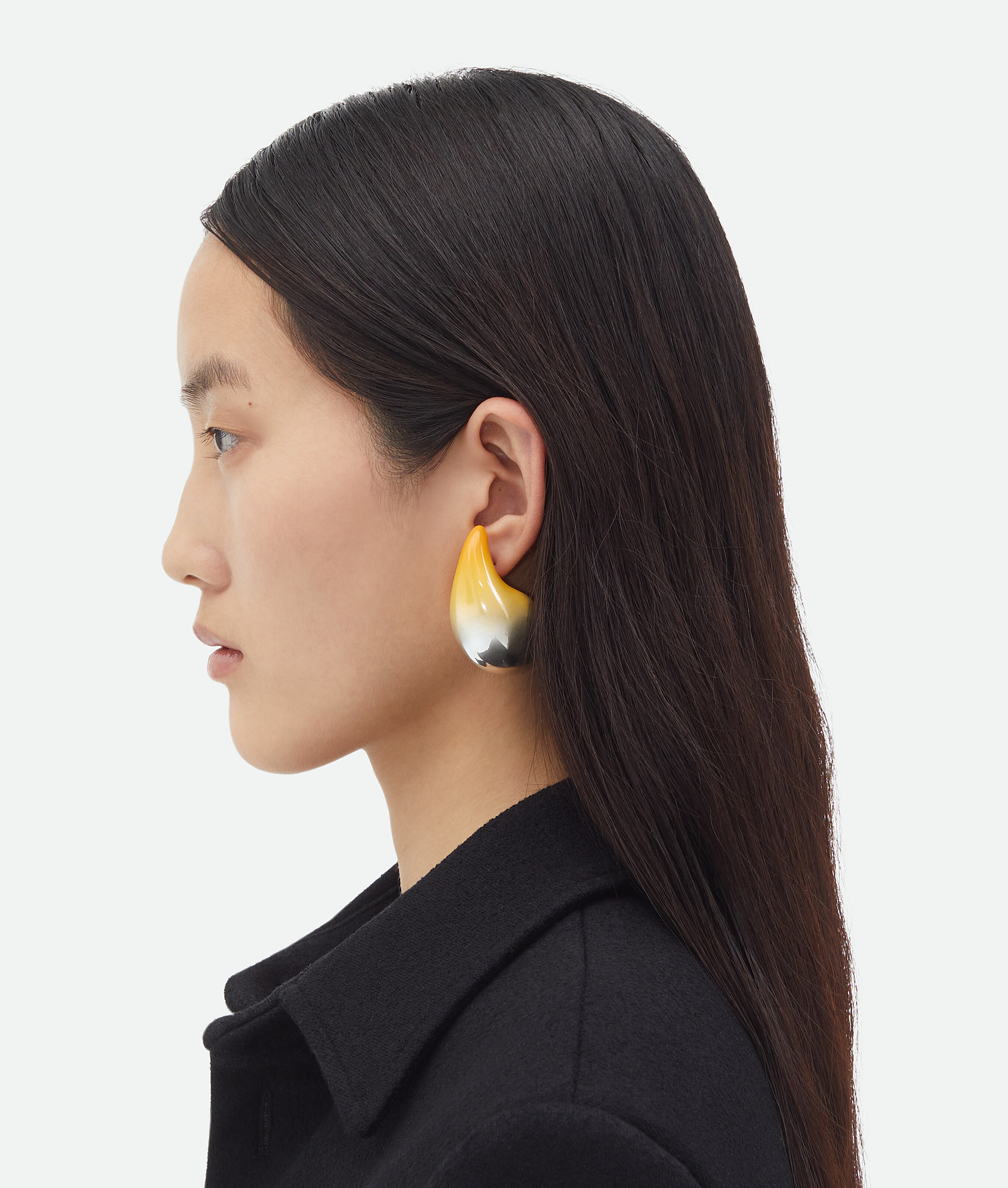 Bottega Veneta Large Drop Earrings In Yellow