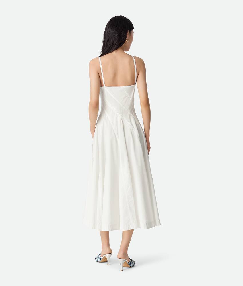 Bottega Veneta® Women's Compact Cotton Dress in Chalk. Shop