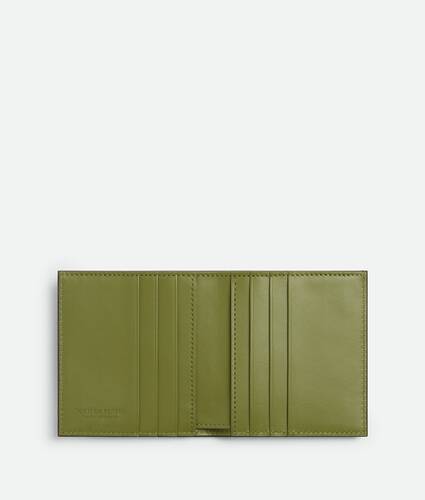 Portafoglio Intrecciato bi-fold sottile