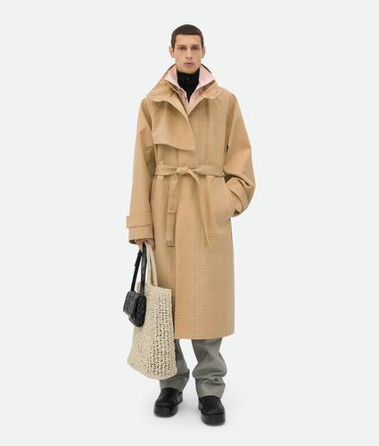 Display a large version of the product image 1 - Notebook Wool Cotton Trench Coat