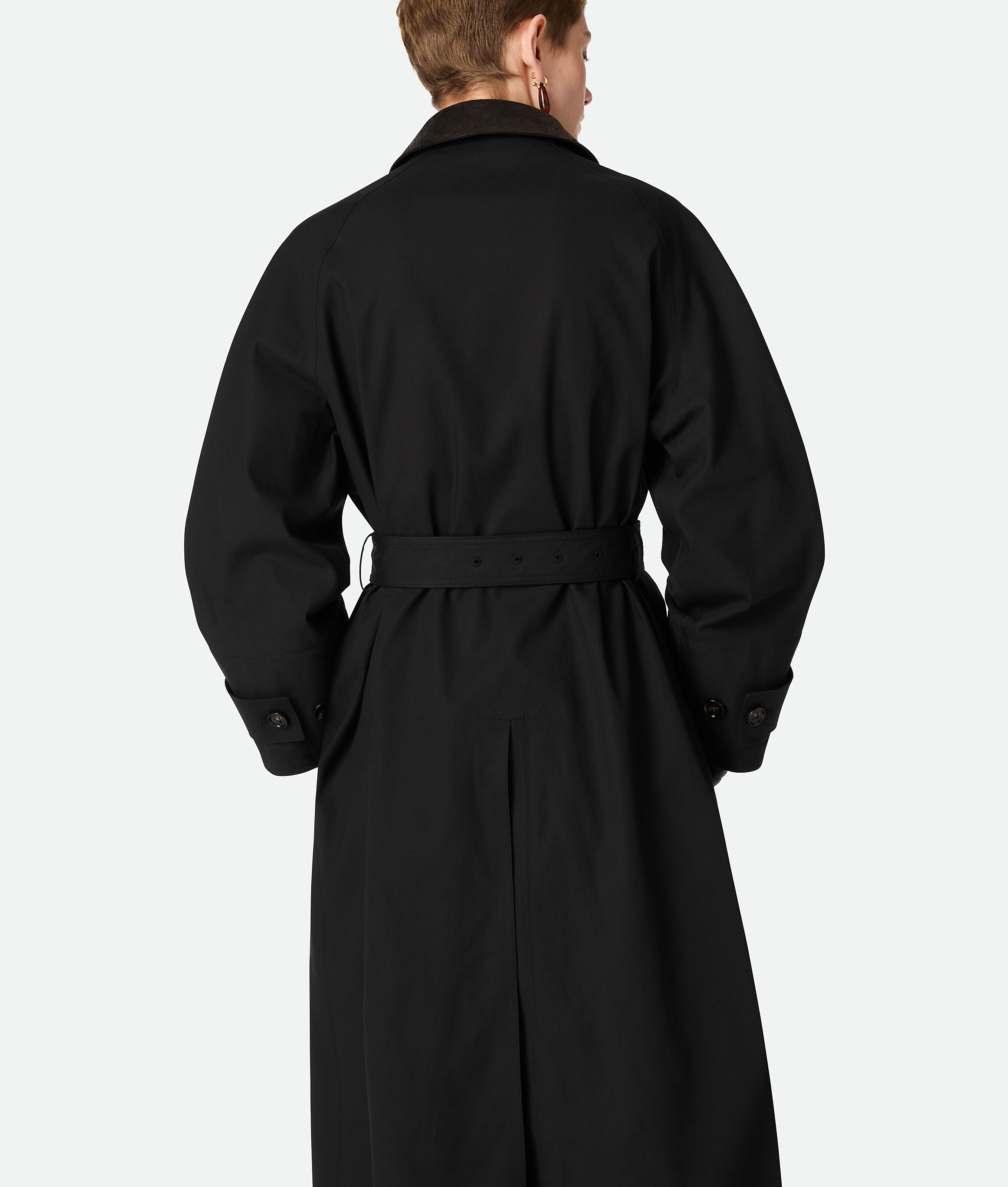 Bottega Veneta Trench En Coton In Black