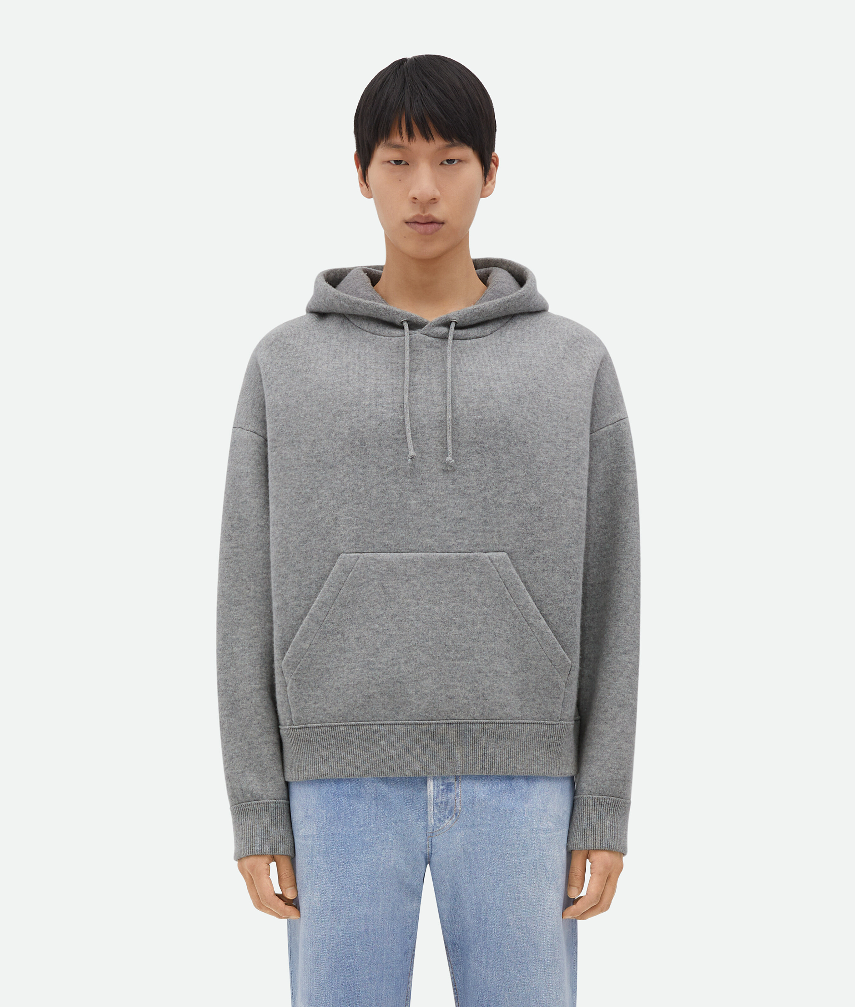 Bottega Veneta Cashmere Hoodie In Grey