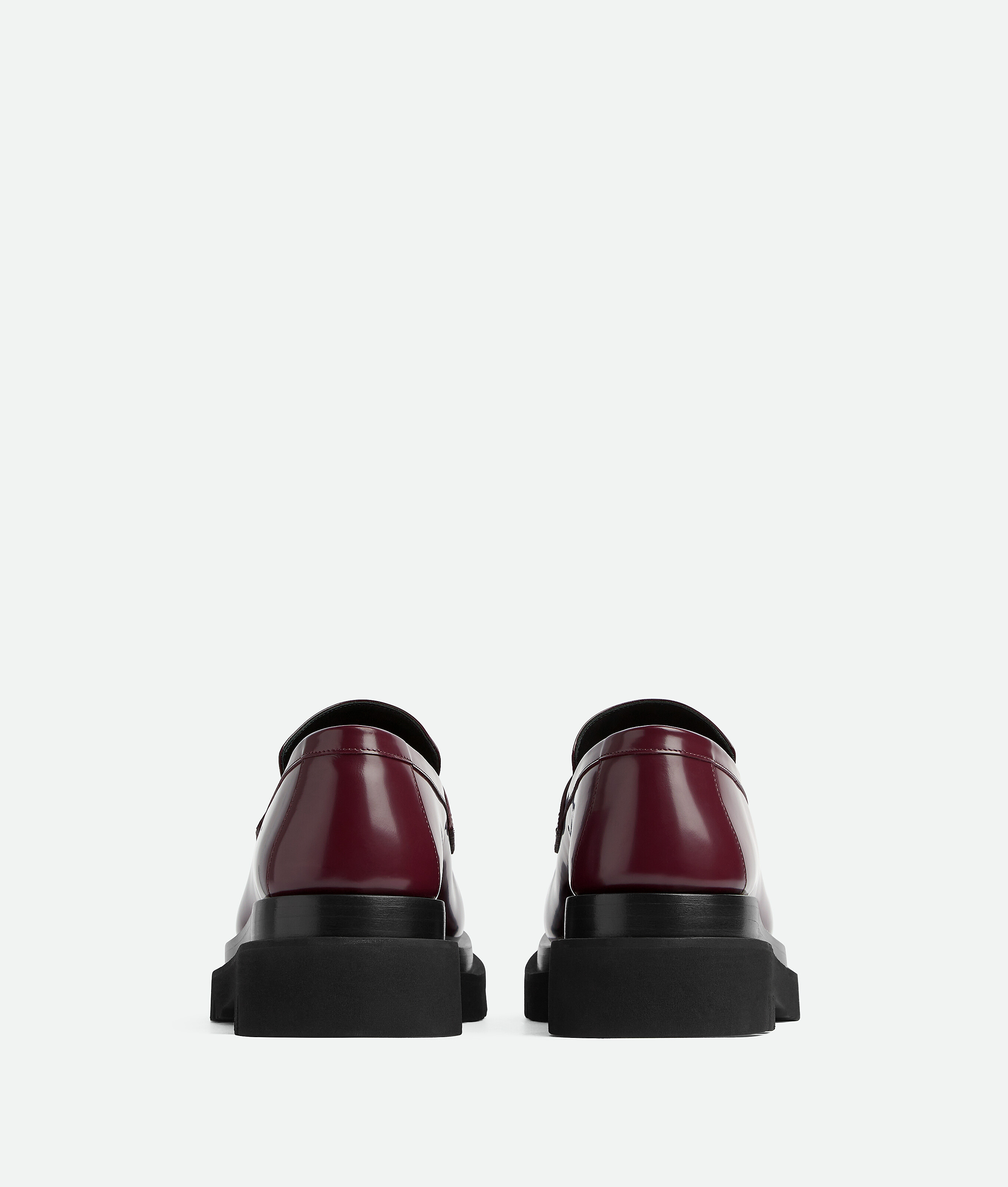 Shop Bottega Veneta Lug Loafer In Bordeaux