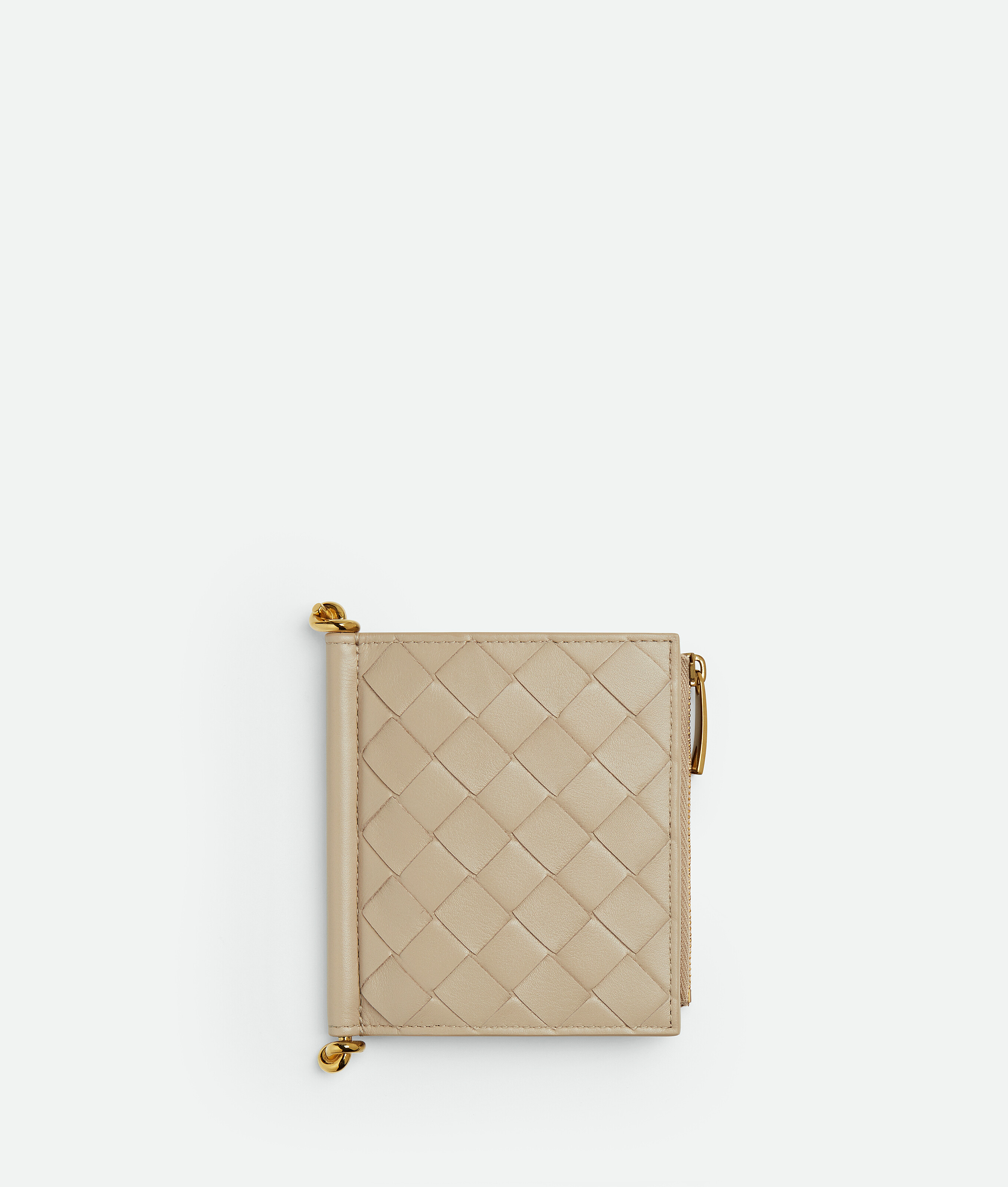 Bottega Veneta Solstice Small Bi-fold Wallet - Ecru - Woman