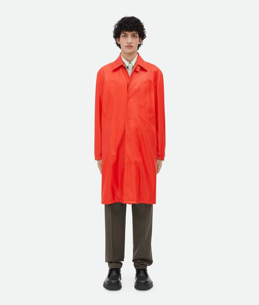 Bottega Veneta Cappotto in pelle da Uomo in Bright orange. Shop online now