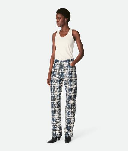 Display a large version of the product image 1 - Mini Intreccio Leather Pants