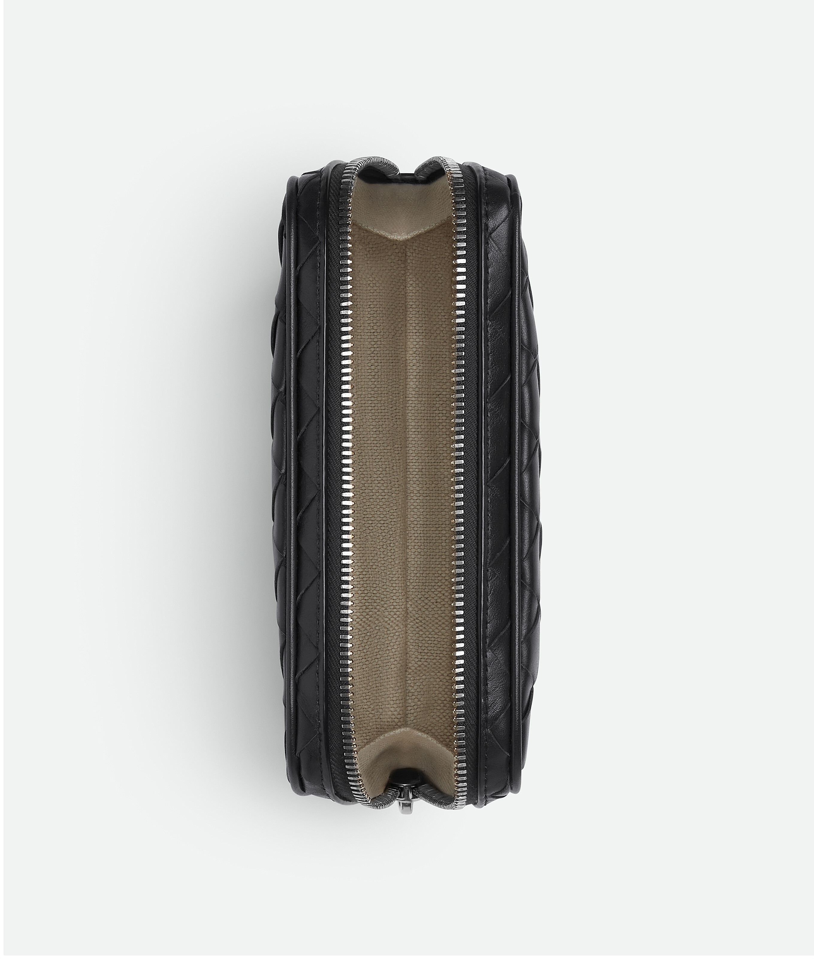 Bottega Veneta Intrecciato Small Organizer In Black