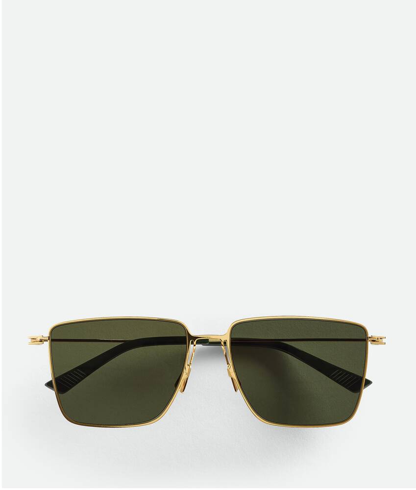 Bottega Veneta Sunglasses - Gold & Green - Metal