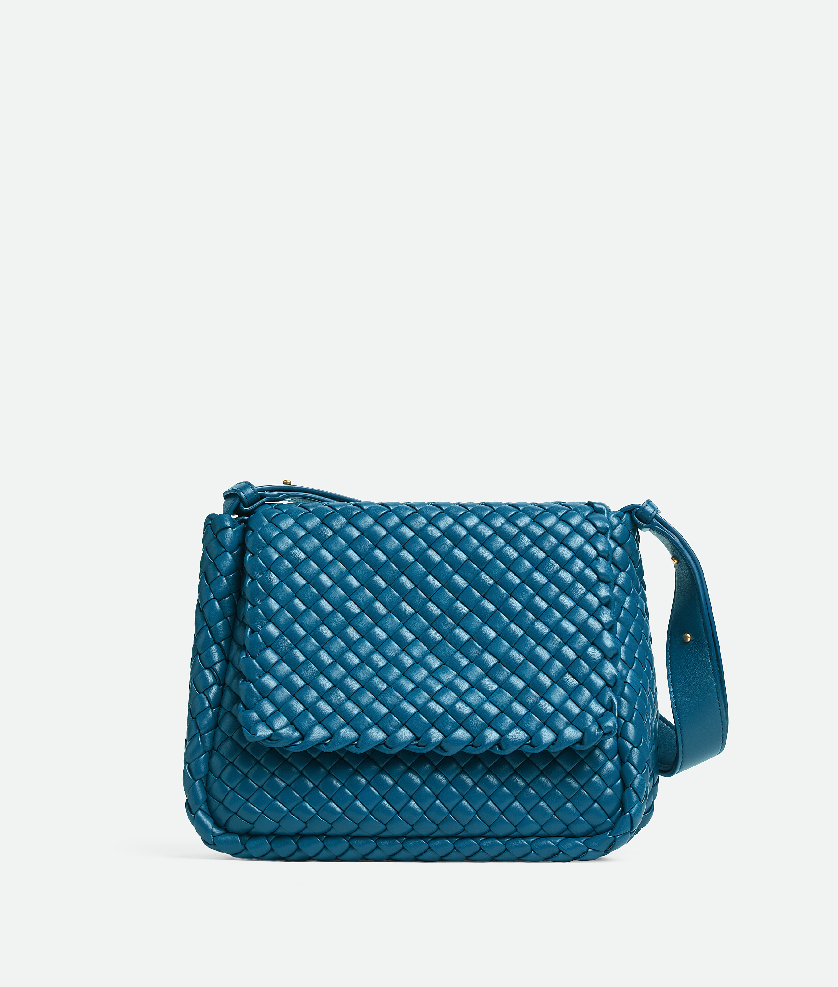 Bottega Veneta® Women's Small Cobble Shoulder Bag in Deep pacific 