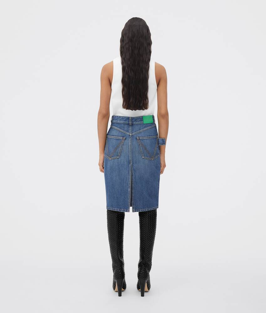 Display a large version of the product image 3 - Medium Washed Denim Skirt