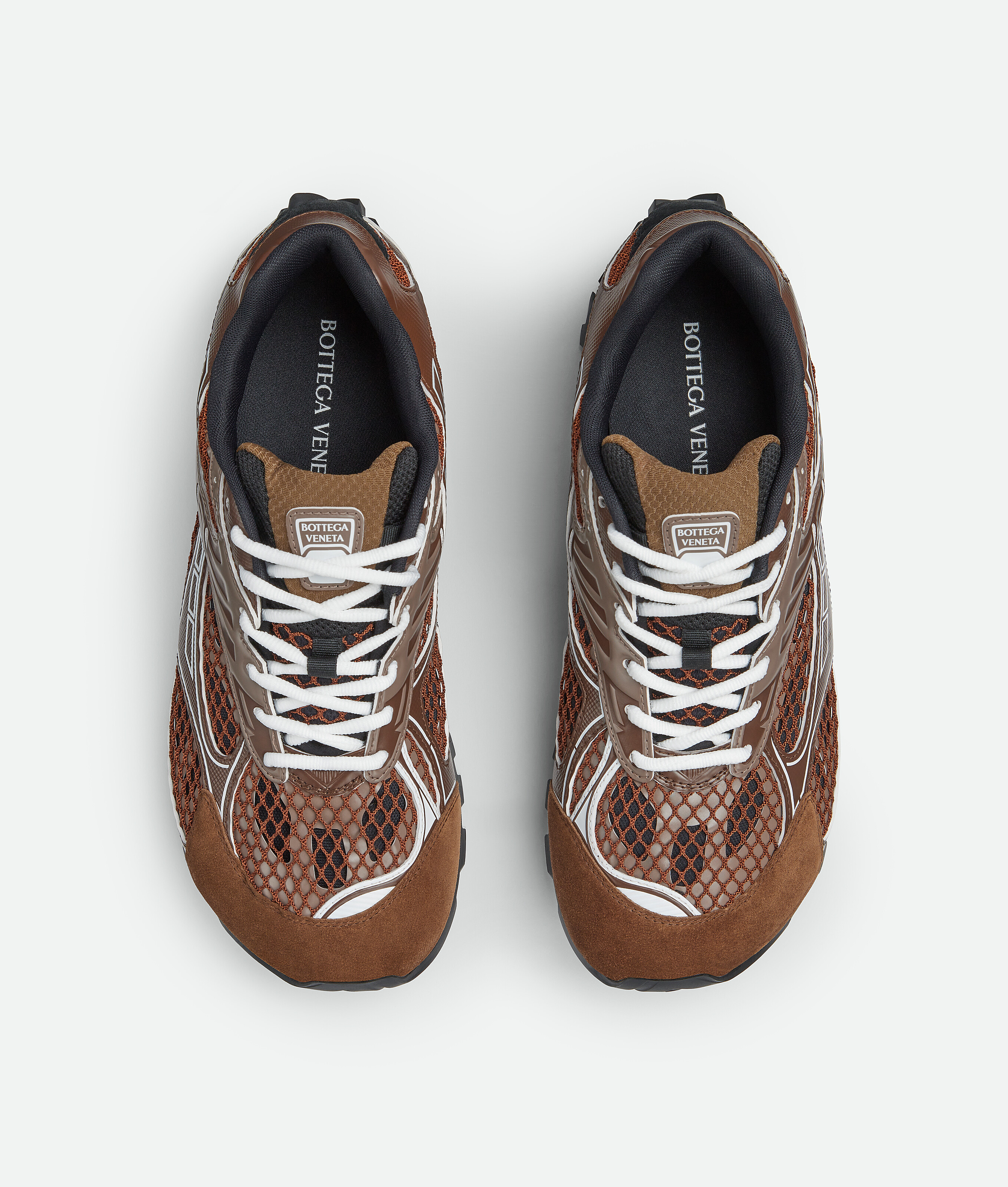 Shop Bottega Veneta Orbit Sneaker In Star Anise/pinecone