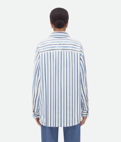 Striped Silk Padded Jacket