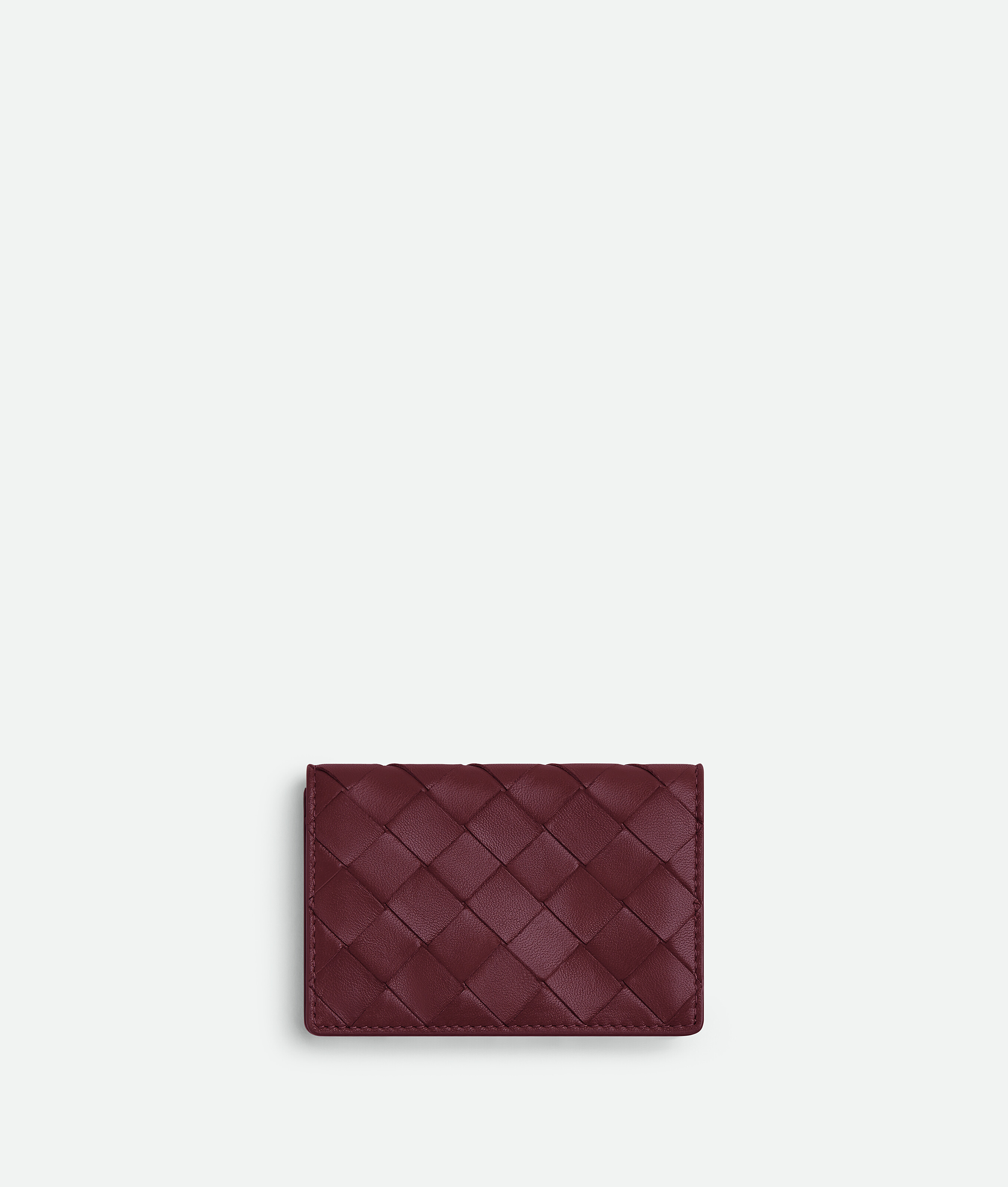 Bottega Veneta Intrecciato Business Card Case - Barolo - Woman