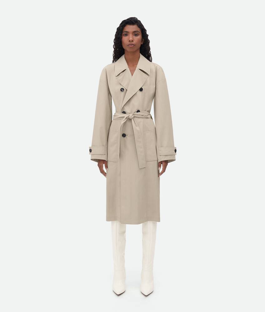 Cotton And Nylon Trench Coat