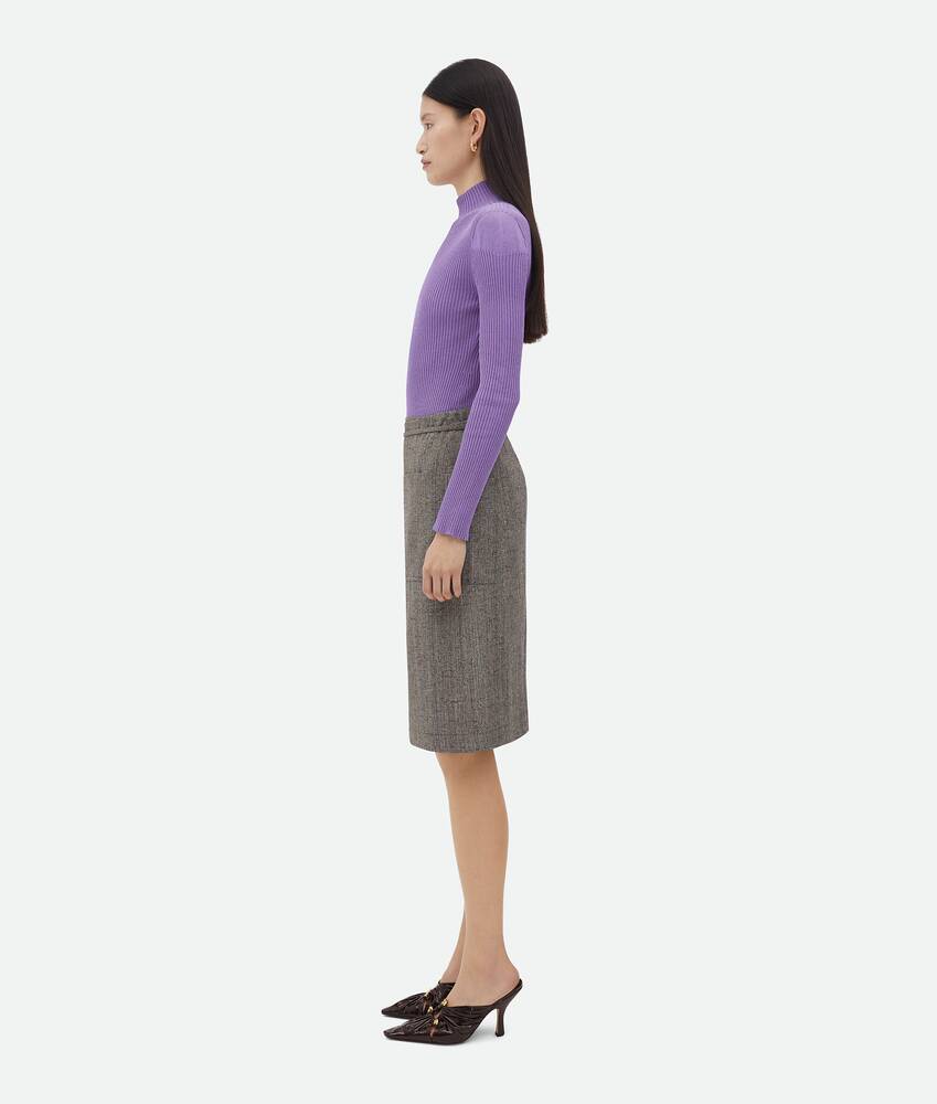 Display a large version of the product image 2 - Wrapped Viscose And Silk Midi Skirt