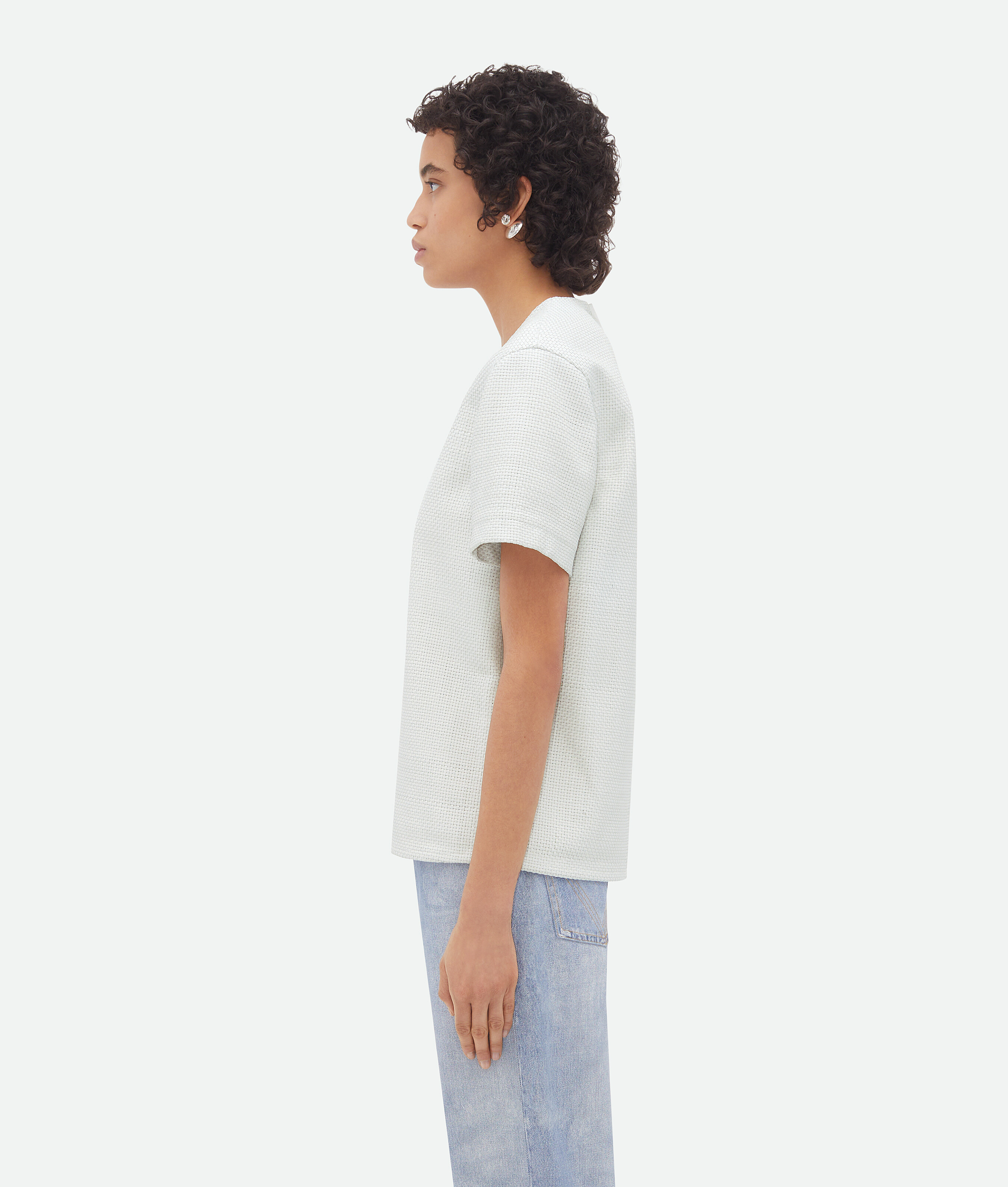 Bottega Veneta Knit A Short-sleeved T-shirt In White