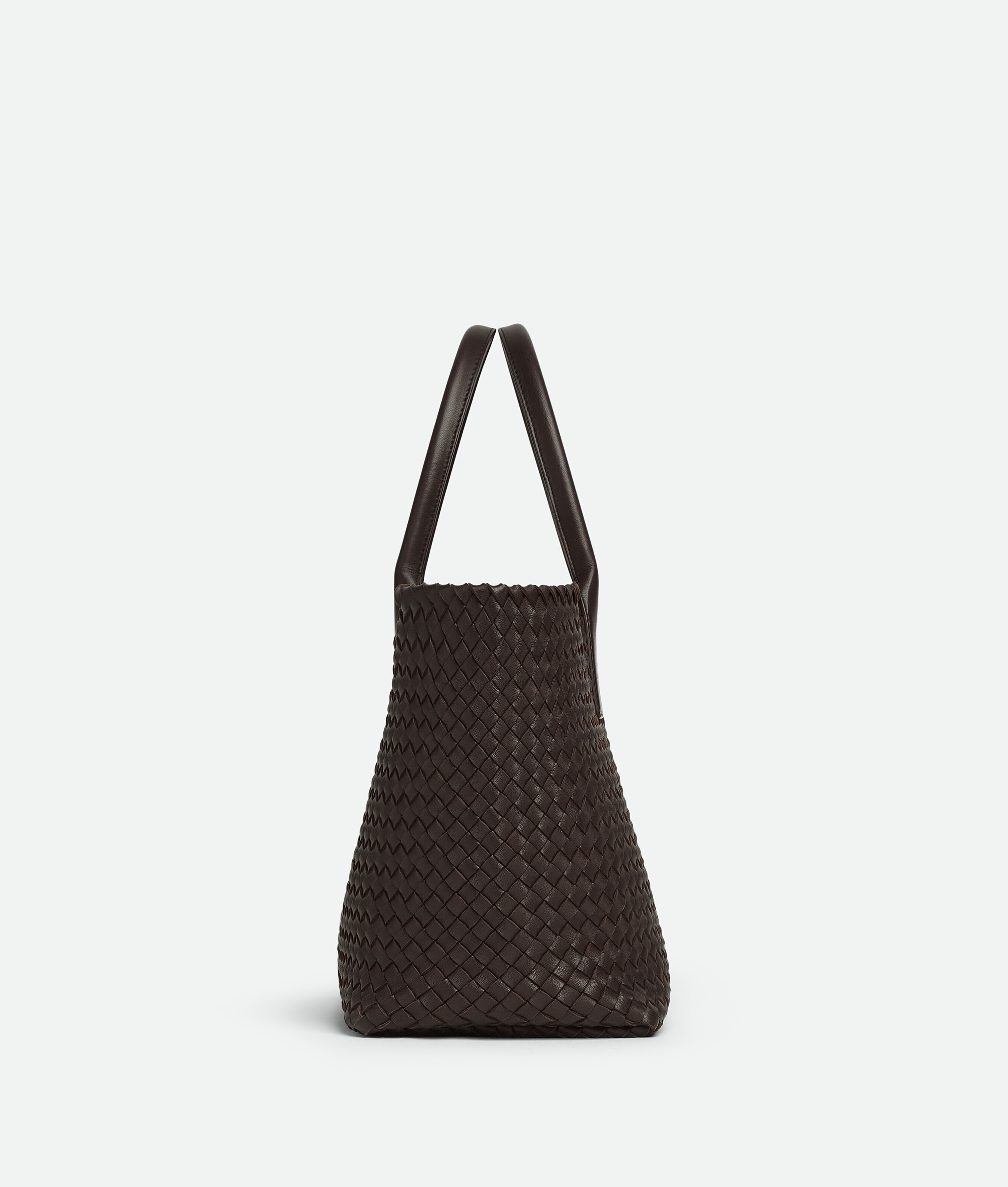 Shop Bottega Veneta Medium Cabat In Brown