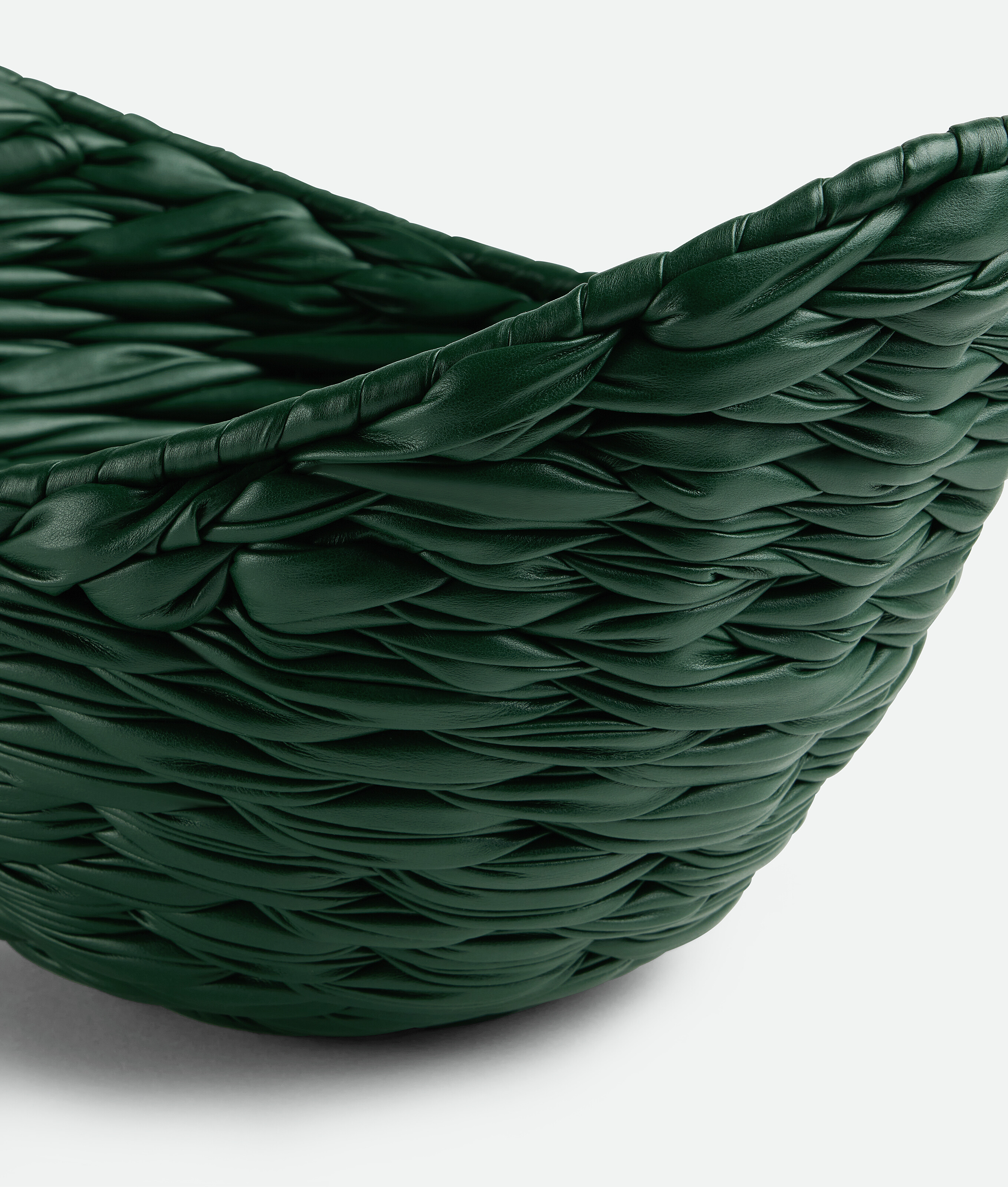 Bottega Veneta Saladier Intreccio Foulard In Raintree