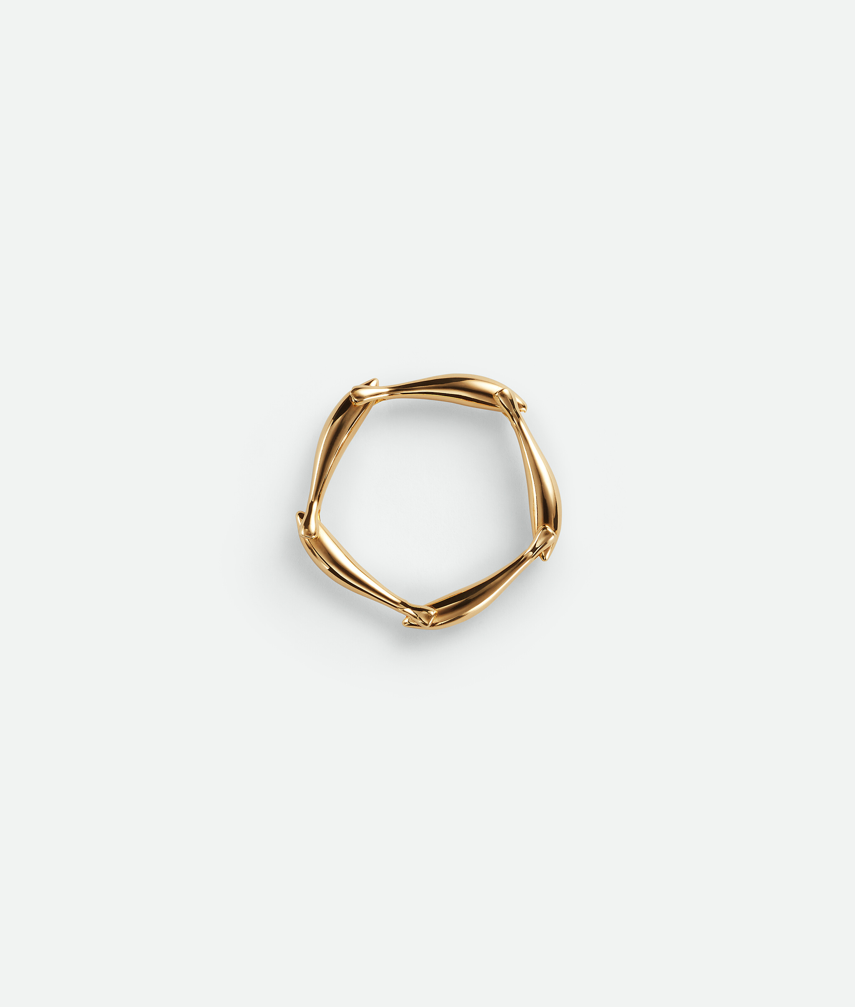 Shop Bottega Veneta Bague Sardine In Gold