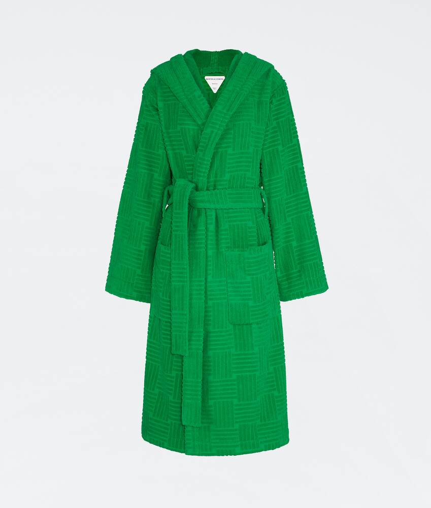 Display a large version of the product image 1 - Intreccio Pattern Cotton Bathrobe