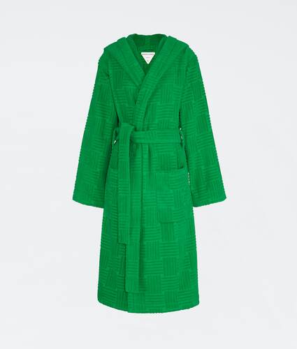 Intreccio Pattern Cotton Bathrobe