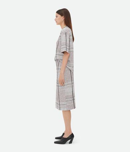 Notebook Cotton Viscose Jacquard Skirt