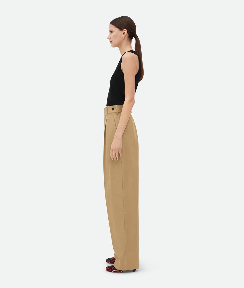 Display a large version of the product image 2 - Cotton Twill Tapered Trousers