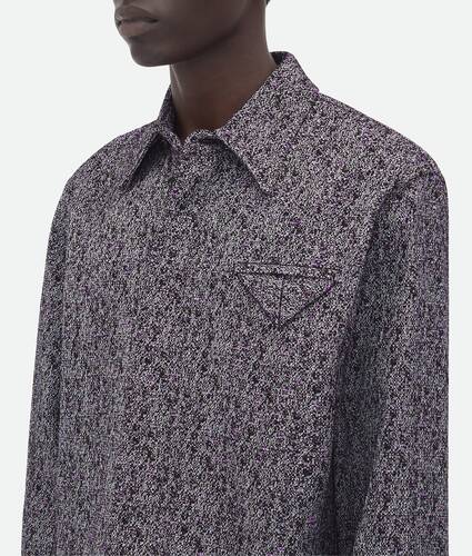 Textured Wool And Viscose Shirt
