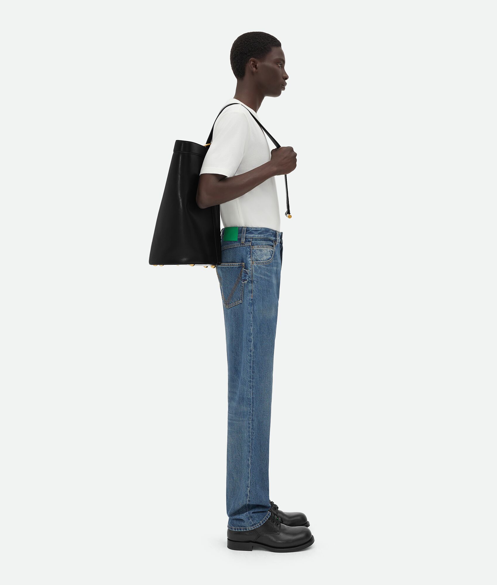 Bottega Veneta® Large JJ Shoulder Bag in Black. Shop online now.