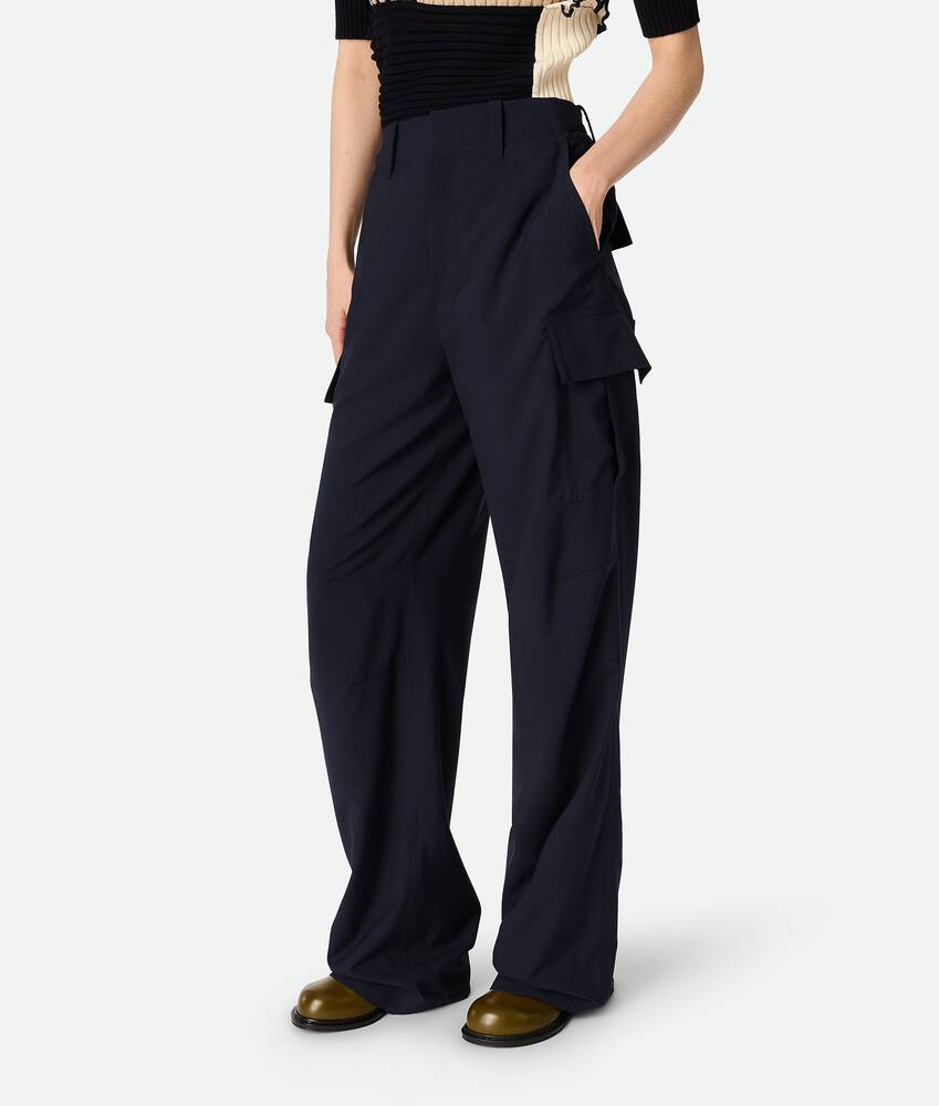 Display a large version of the product image 2 - Fine Wool Cargo Trousers