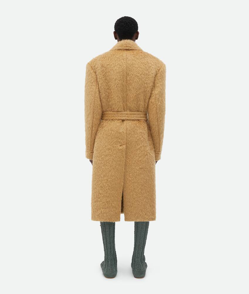 Display a large version of the product image 3 - Hairy Wool Mohair Belted Coat