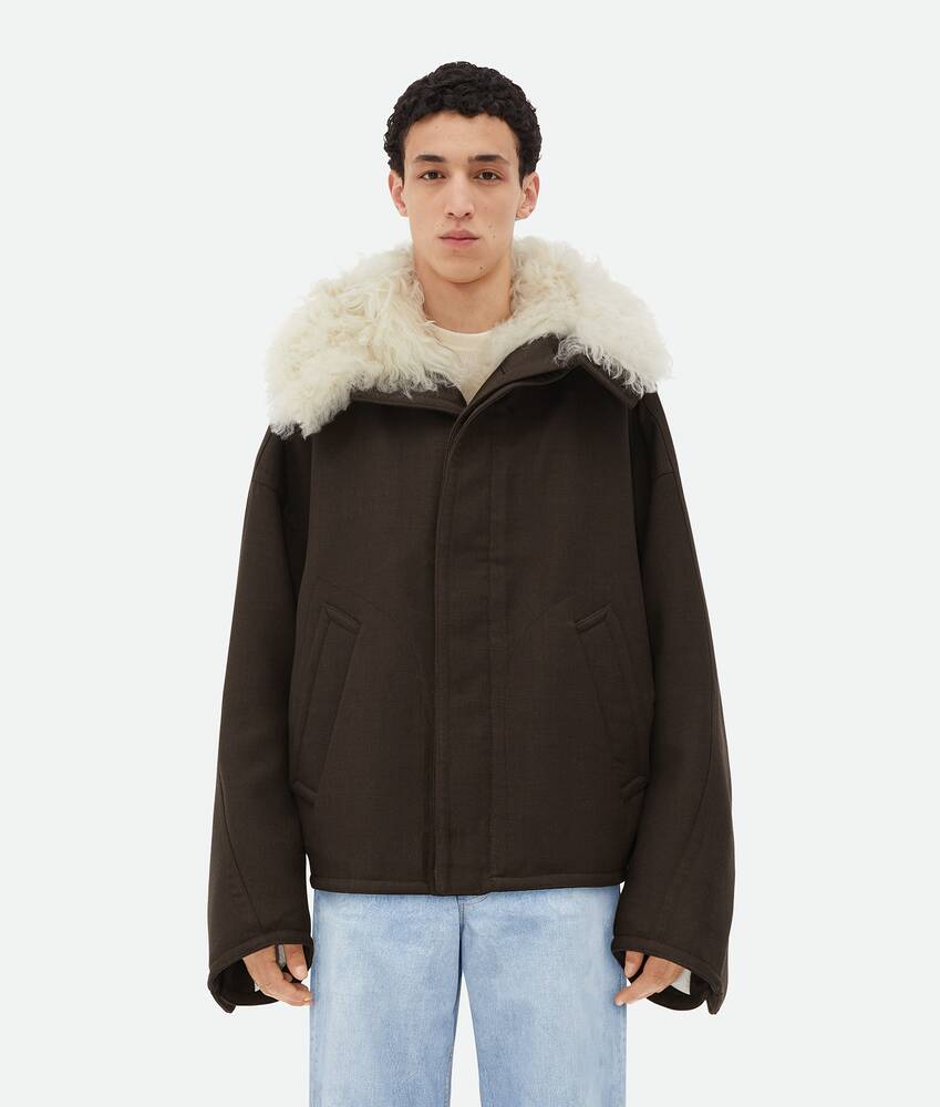 Display a large version of the product image 1 - Wool And Shearling Parka
