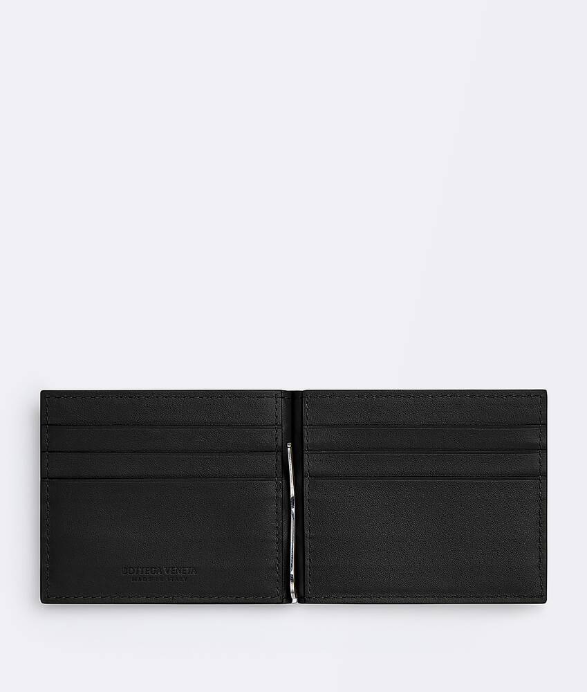 Bottega Veneta® Men's Intrecciato Bill Clip Wallet in Nero. Shop