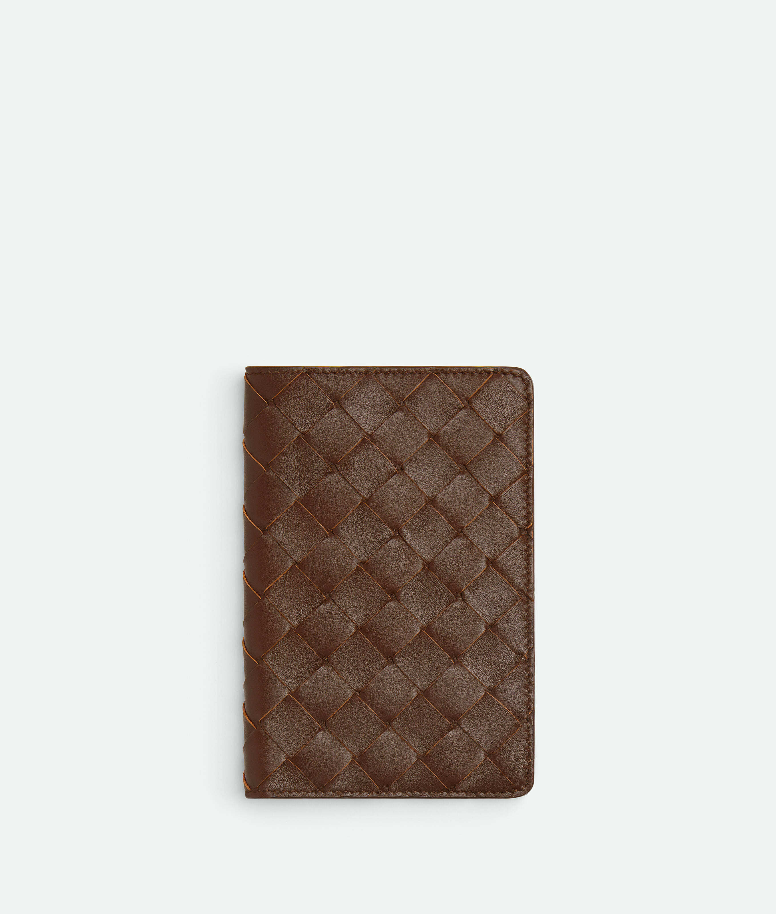 Bottega Veneta Small Intrecciato Notebook Cover In Brown