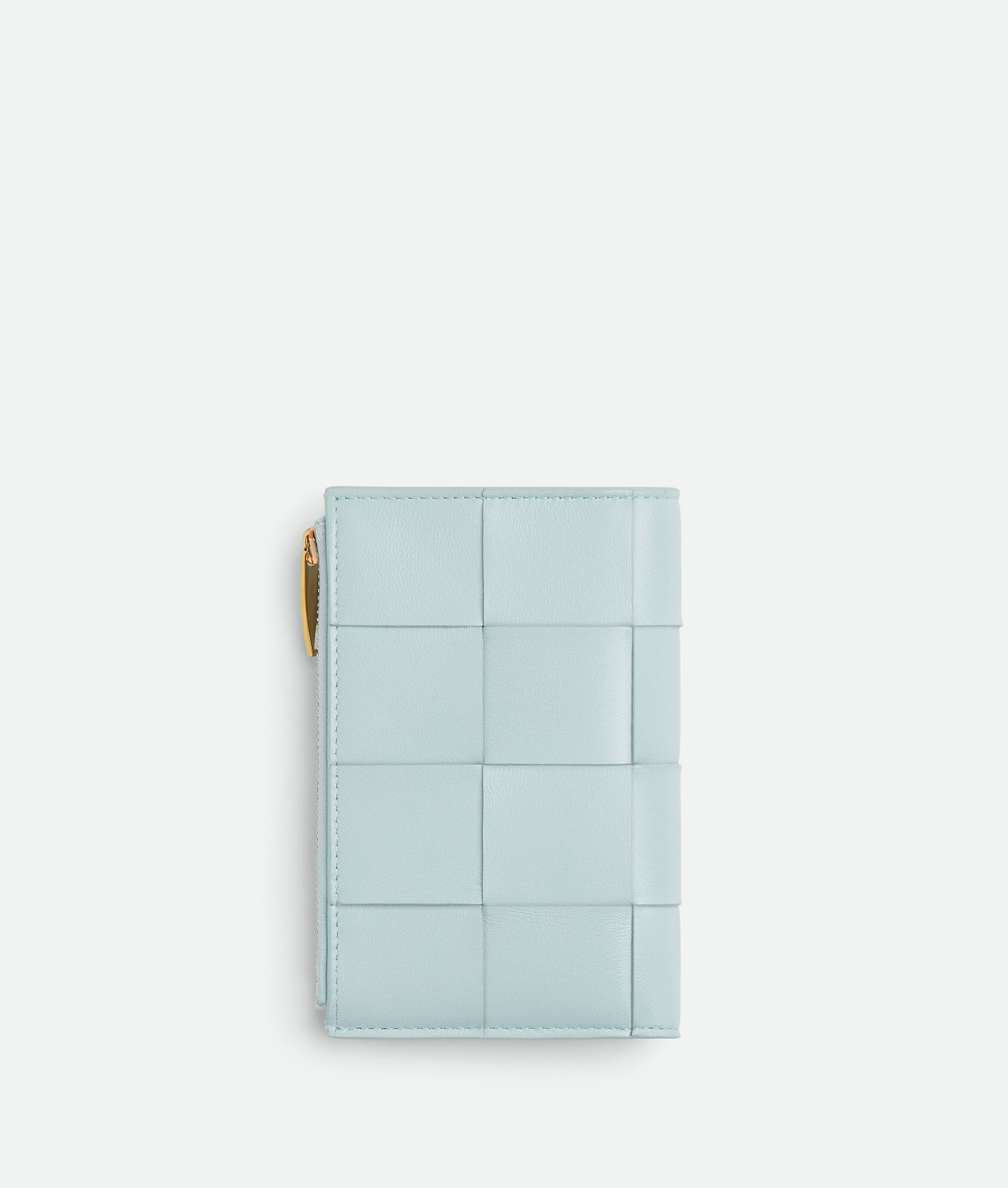 Shop Bottega Veneta Medium Cassette Bi-fold Zip Wallet In Blue