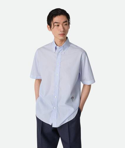 Visualizza una versione più grande dell’immagine del prodotto 1 - Camicia in popeline di cotone a righe