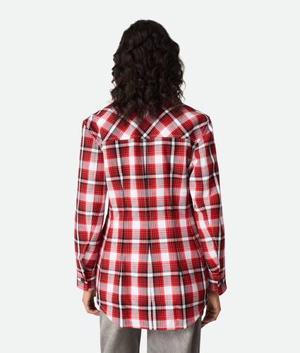 Structured Cotton Check Jacket