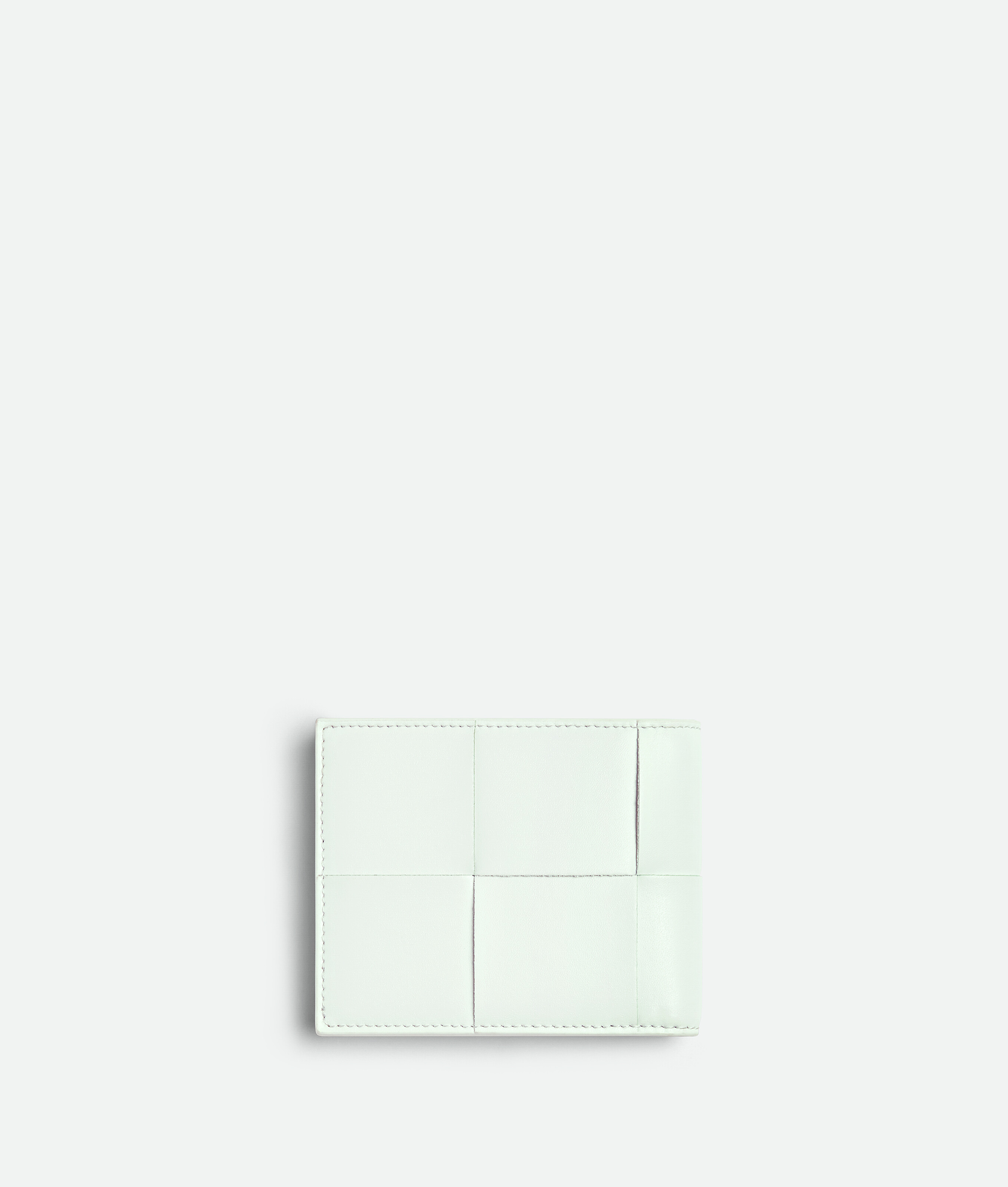 Shop Bottega Veneta Cassette Bi-fold Wallet In White