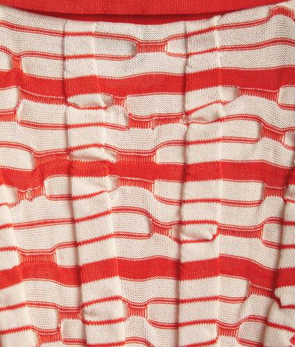 Distorted Stripe Cotton Polo