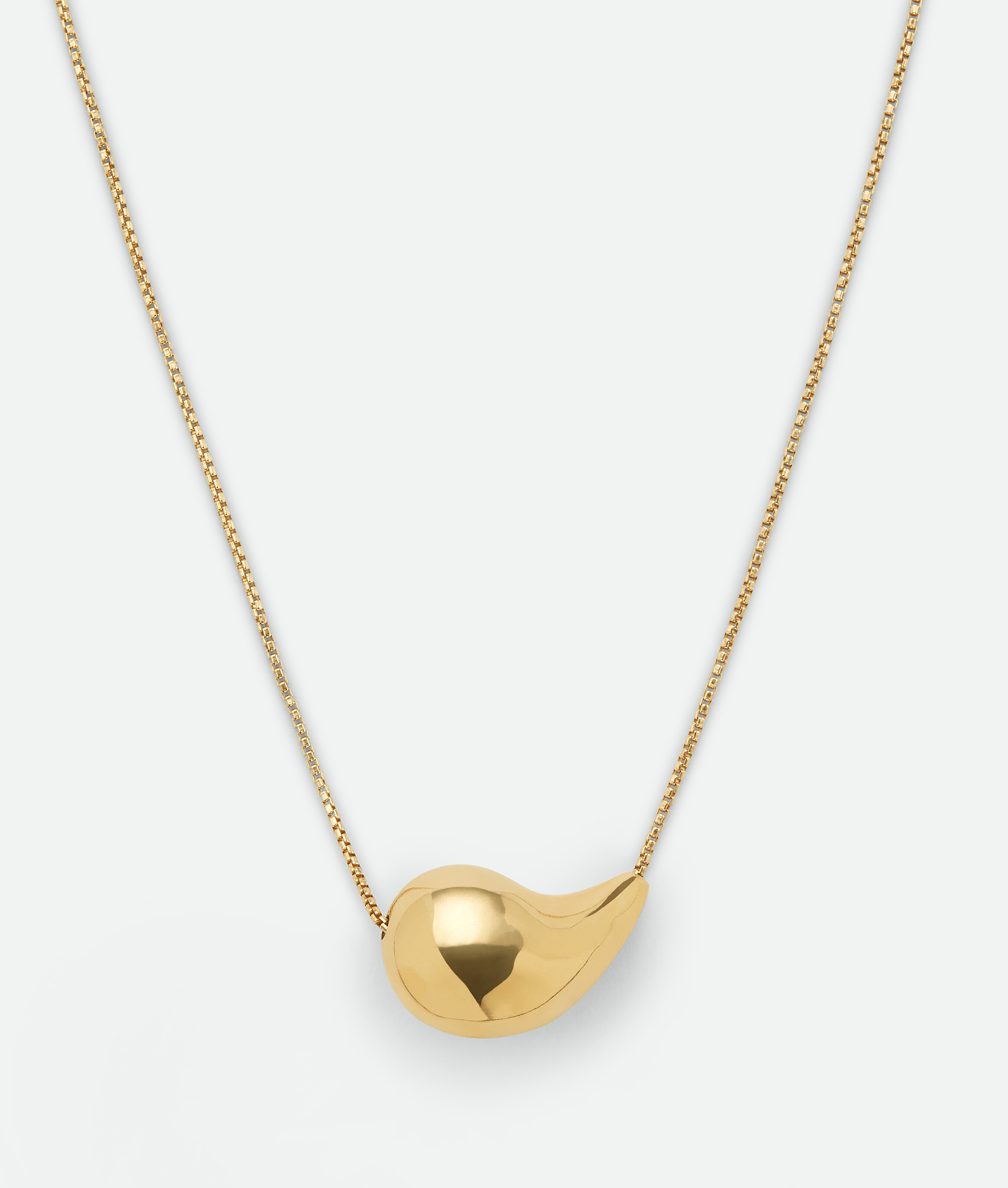 Bottega Veneta Drop Pendant Necklace In Gold