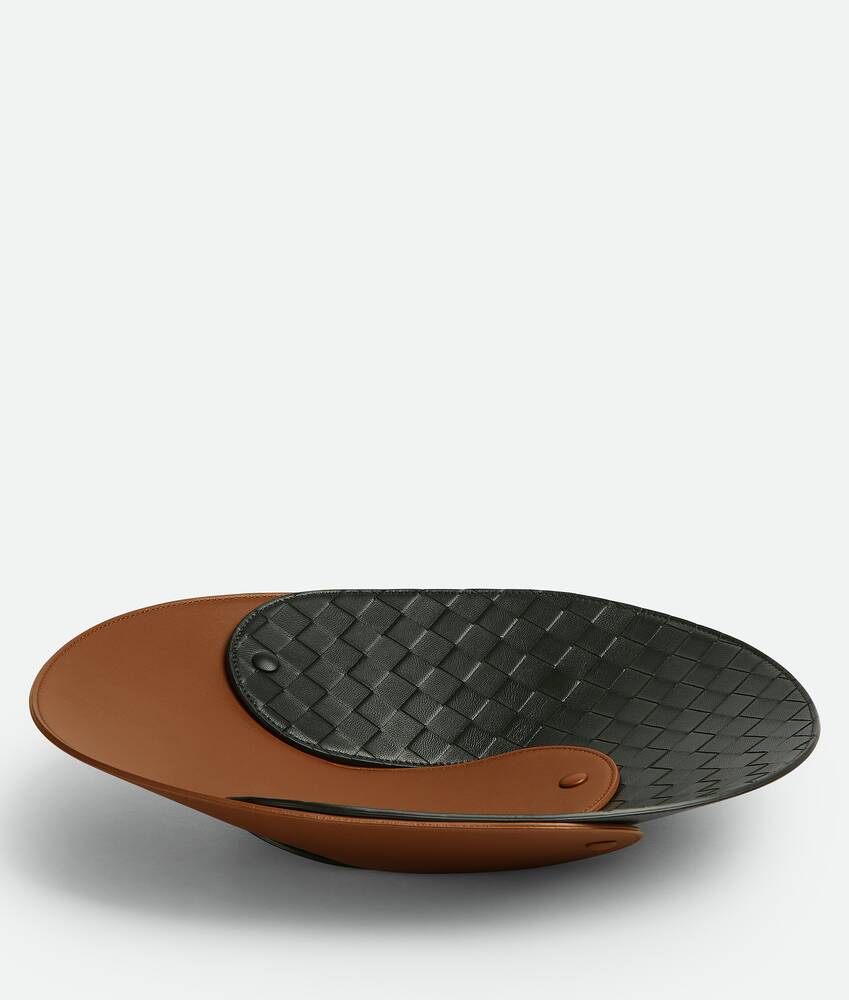 Display a large version of the product image 1 - Interlocking Leather Tray - L